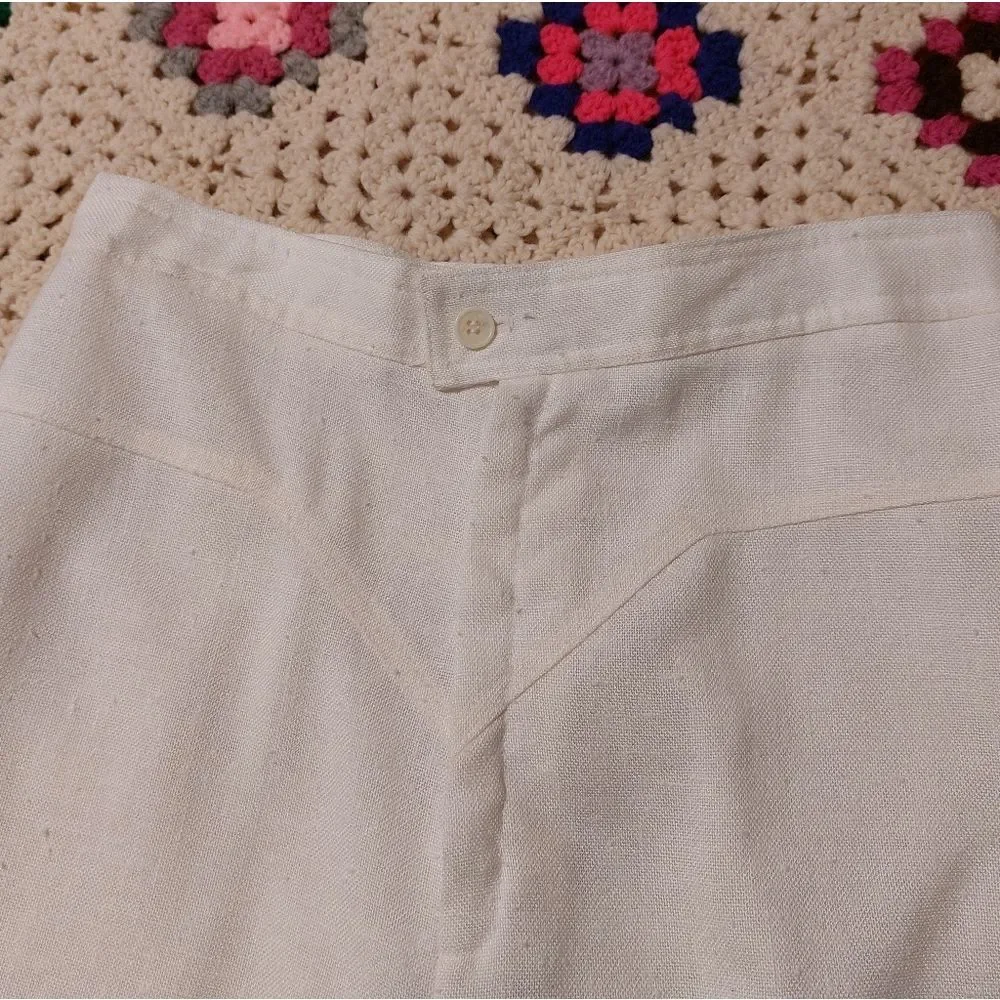 Vintage 1970s Pantasias high waisted V stitched wide leg pants true vin… - Picture 10 of 16